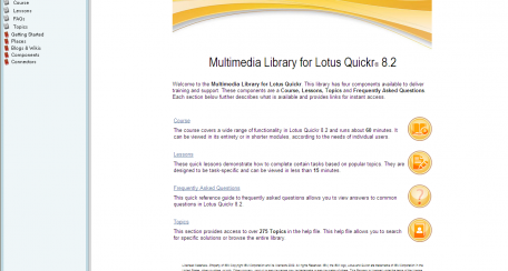 Lotus Quickr Multimedia Library